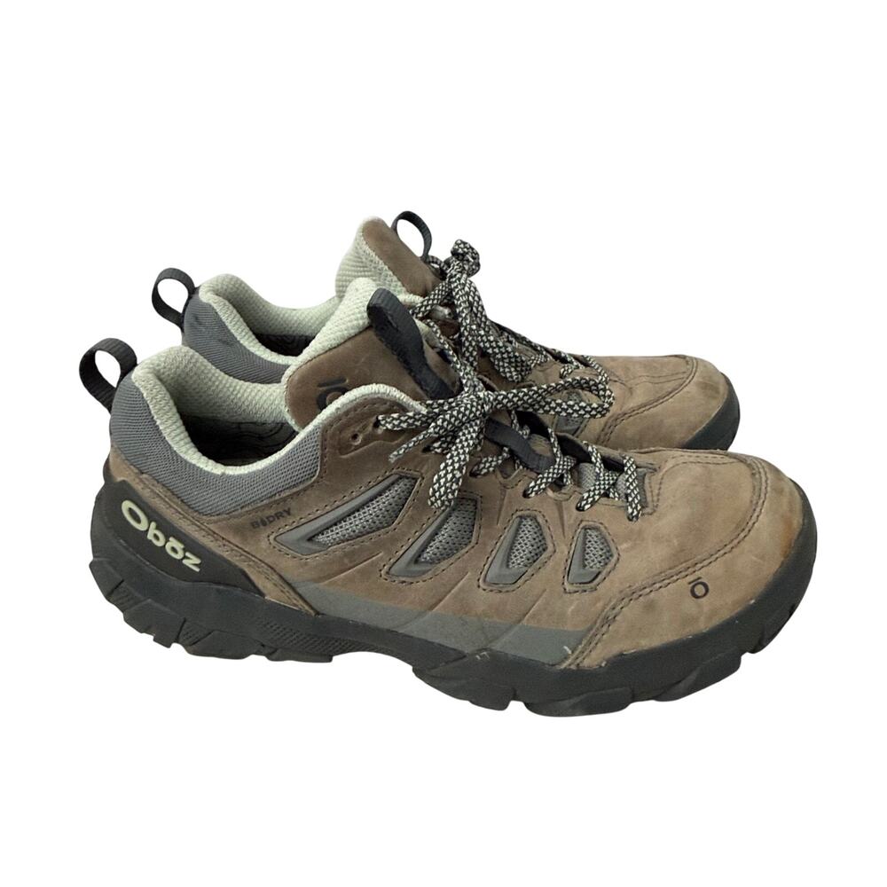 Oboz Shoes Womens Size 8.5 Wide Sawtooth X Low B-DRY Hiking Brown